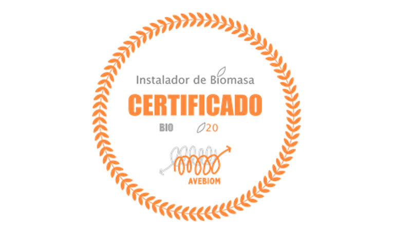 sello instalador biomasa certificado